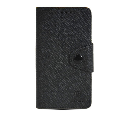 

MOONCASE Classic cross pattern Leather Side Flip Wallet Card Slot Pouch Stand Shell Back ЧЕХОЛ ДЛЯ Samsung Galaxy A5 Black