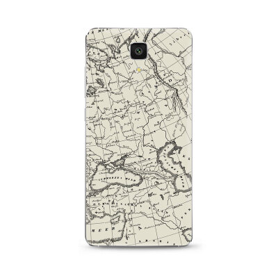 

GEEKID@ MI 4 Back Decal sticker Phone back sticker Protector Decal cover Eur Maps MI waterproof avery stickers