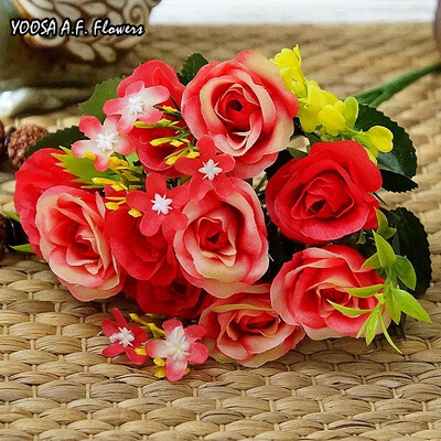 YOOSA Artificial silk 1 Bunch French Rose Floral Bouquet Fake Flower Table Daisy Wedding Flowers Decor Party accessory Flores
YOOSA Artificial silk 1 Bunch French Rose Floral Bouquet Fake Flower Table Daisy Wedding Flowers Decor Party accessory Flores