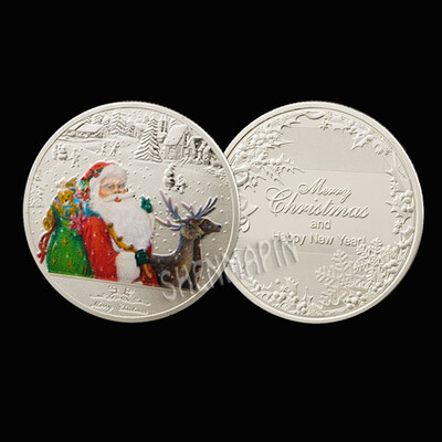 1Pcs Goldsilver Merry Christmas coin Santa Claus coin Non-currency Coins exquisite holiday party gifts
1Pcs Goldsilver Merry Christmas coin Santa Claus coin Non-currency Coins exquisite holiday party gifts