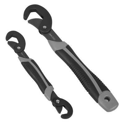 Jimmy Home JM-G201011 adjustable wrench universal wrench two-piece household fast water pipe clamp activity multi-function pipe wrench universal wrench tool set
Jimmy Home JM-G201011 adjustable wrench universal wrench two-piece household fast water pipe clamp activity multi-function pipe wrench universal wrench tool set