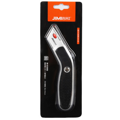 Jimmy Home JM-G12009B Heavy duty utility knife sharp&durable wallpaper knife paper cutter home safety tool to send SK5 material blade 4 piece bend
Jimmy Home JM-G12009B Heavy duty utility knife sharp&durable wallpaper knife paper cutter home safety tool to send SK5 material blade 4 piece bend
