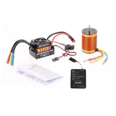 OCDAY Waterproof 60A Brushless Car Electronic Speed Control ESC 10T 3930KV 4P Sensorless Brushless Motor Programming Board
OCDAY Waterproof 60A Brushless Car Electronic Speed Control ESC 10T 3930KV 4P Sensorless Brushless Motor Programming Board