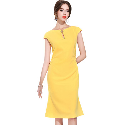 Fashion 2018 New Summer Dress Women Elegant Party Dresses For Large Size Women Casual Solid Dress O-neck Trumpet
Fashion 2018 New Summer Dress Women Elegant Party Dresses For Large Size Women Casual Solid Dress O-neck Trumpet