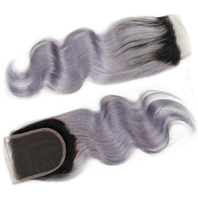 Nami Hair 1b / Grey Ombre 4X4 Кружевное закрытие Бразильское человеческое тело Body Wave Two Tone Color 10 "-16" T1B / Silver Grey Ombre Hair
Nami Hair 1b / Grey Ombre 4X4 Кружевное закрытие Бразильское человеческое тело Body Wave Two Tone Color 10 "-16" T1B / Silver Grey Ombre Hair