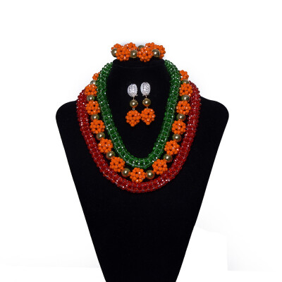 Red And Orange Bridal Jewelry Sets African High Quality Handmade Jewelry Sets Fashion Wedding Women Costume Statement Necklace
Red And Orange Bridal Jewelry Sets African High Quality Handmade Jewelry Sets Fashion Wedding Women Costume Statement Necklace