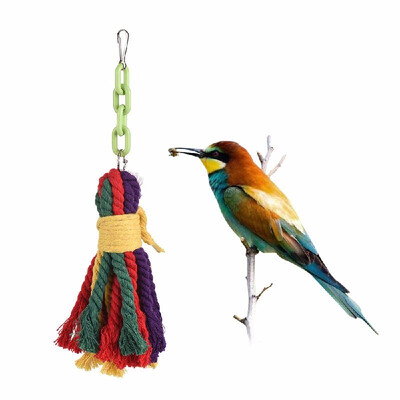 Colorful Parrot Chew Bite Toy Bird Cage Accessories Hanging Cloth Toys for Parakeet Budgie Macaw Cockatoo
Colorful Parrot Chew Bite Toy Bird Cage Accessories Hanging Cloth Toys for Parakeet Budgie Macaw Cockatoo