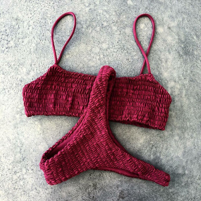 2 Pieces Sexy Bikini Beach Bather Bra And Brief Swimming Suit Pleated Triangle Swimwear Women Swimsuits
2 Pieces Sexy Bikini Beach Bather Bra And Brief Swimming Suit Pleated Triangle Swimwear Women Swimsuits