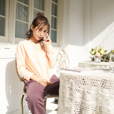 Haizhining 17W49 Pajamas ladies sexy colorful nine-point sleeves long-sleeved trousers cotton home service suit home clothes two-piece light orange 175 XXL
Haizhining 17W49 Pajamas ladies sexy colorful nine-point sleeves long-sleeved trousers cotton home service suit home clothes two-piece light orange 175 XXL