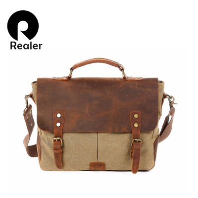 Retro canvas handbag high quality canvas messenger bag with genuine leather crossbody shoulder bags for men
Retro canvas handbag high quality canvas messenger bag with genuine leather crossbody shoulder bags for men
