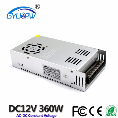 360W 30A 12V Universal DC Power Supply Switching for LED Strip Light Transformer 110v 220v AC to dc power Adapter with CNC CCTV
360W 30A 12V Universal DC Power Supply Switching for LED Strip Light Transformer 110v 220v AC to dc power Adapter with CNC CCTV