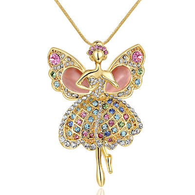 A variety of high - grade opal butterfly wing long sweater chain Long style collar with sparkle
A variety of high - grade opal butterfly wing long sweater chain Long style collar with sparkle