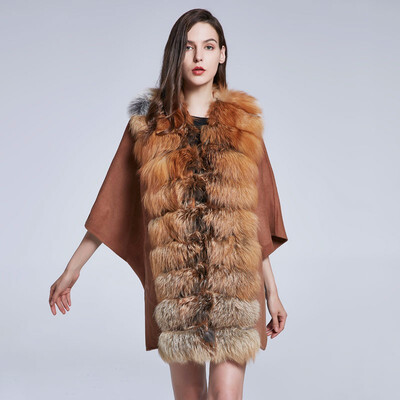 Real fox fur collar furry woolen coat with loose-fitting coat High quality womens autumn&winter jacket discount 2018 New
Real fox fur collar furry woolen coat with loose-fitting coat High quality womens autumn&winter jacket discount 2018 New