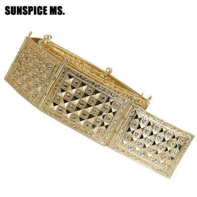 SUNSPICE MS Women Metal Waist Belt Jewelry Body Chain Gold Color Full Crystal Adjustable Length Albania Popular Wedding Girdle
SUNSPICE MS Women Metal Waist Belt Jewelry Body Chain Gold Color Full Crystal Adjustable Length Albania Popular Wedding Girdle