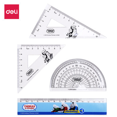 Deli Deli Thomas students ruler triangle ruler protractor drawing combination set ruler set of 4 71997
Deli Deli Thomas students ruler triangle ruler protractor drawing combination set ruler set of 4 71997