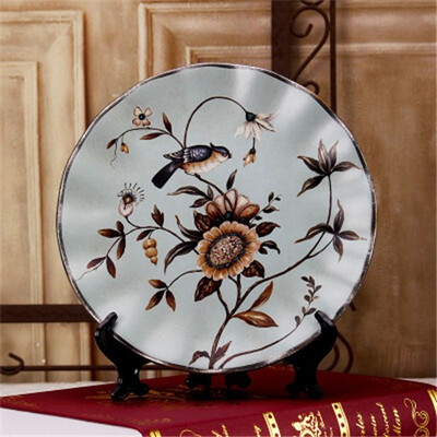 American country ceramic decorative plate frame ornaments living room wine cabinet furniture decorations crafts art figurines
American country ceramic decorative plate frame ornaments living room wine cabinet furniture decorations crafts art figurines