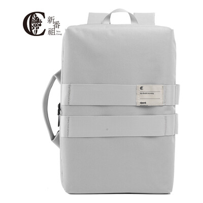 New Fanzu New Group Backpack Casual Business Backpack Laptop Bag Fashion Trend Travel Multifunction Tote Bag Blue&White Shoulder Grey OTC00114