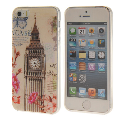 MOONCASE Clock Tower Pattern Soft Silicone Gel TPU Flexible Shell Protective Case Cover for Apple iPhone 5G / 5S a01
MOONCASE Clock Tower Pattern Soft Silicone Gel TPU Flexible Shell Protective Case Cover for Apple iPhone 5G / 5S a01