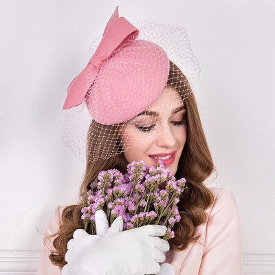 100 Wool Fedora Hat Fascinators for Women Elegant Pink Wedding Dress Tea Party Pillbox Woolen Cap Female B-7536
100 Wool Fedora Hat Fascinators for Women Elegant Pink Wedding Dress Tea Party Pillbox Woolen Cap Female B-7536