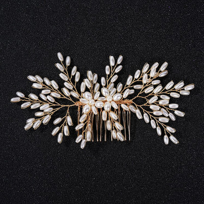Jonnafe Gold Pearls Branch Hair Comb For Women Prom Handmade Fashion Wedding Hair Jewelry Bridal Hair Piece Accessories
Jonnafe Gold Pearls Branch Hair Comb For Women Prom Handmade Fashion Wedding Hair Jewelry Bridal Hair Piece Accessories