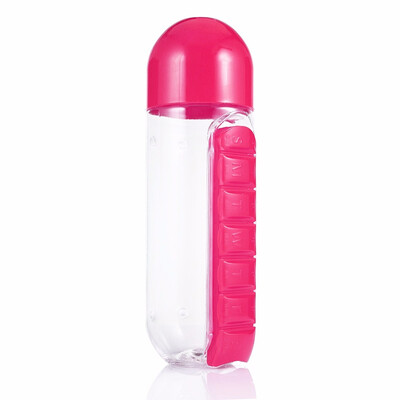Outdoor Portable Water Bottle with Pill Case body is made of PC&the cover is made of PP 600ml for outdoor activities
Outdoor Portable Water Bottle with Pill Case body is made of PC&the cover is made of PP 600ml for outdoor activities