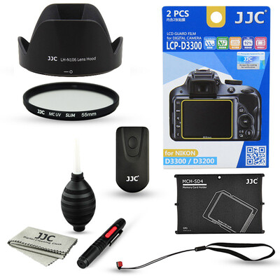 JJC ND1E Nikon D3300 D3200 AF-P 18-55 HD Комплект посвященный объектив + HB-N106 пленка капот инфракрасный пульт дистанционного + + 55mmUV фильтр очистки инструмента
JJC ND1E Nikon D3300 D3200 AF-P 18-55 HD Комплект посвященный объектив + HB-N106 пленка капот инфракрасный пульт дистанционного + + 55mmUV фильтр очистки инструмента