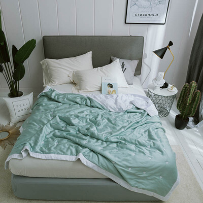 Cool Summer Thin Quilt Silk Embroidery Double-sided Days Summer is Double Ice Silk by Core Can be Washed in The Summer
Cool Summer Thin Quilt Silk Embroidery Double-sided Days Summer is Double Ice Silk by Core Can be Washed in The Summer