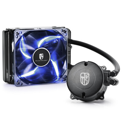 Multi-platform blue 12CM fan intelligent temperature control pre-coated silicone grease water-cooled water heater DEEPCOOL water element 120T player version CPU heat sink
Multi-platform blue 12CM fan intelligent temperature control pre-coated silicone grease water-cooled water heater DEEPCOOL water element 120T player version CPU heat sink