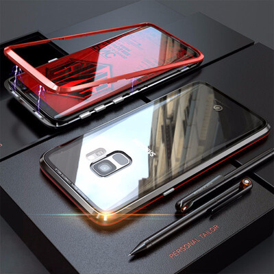 New Magnetic Adsorption Metal Case Samsung Galaxy S9Plus Transparent Tempered Glass Cover Magnets Bumper for Samsung Galaxy S9
New Magnetic Adsorption Metal Case Samsung Galaxy S9Plus Transparent Tempered Glass Cover Magnets Bumper for Samsung Galaxy S9