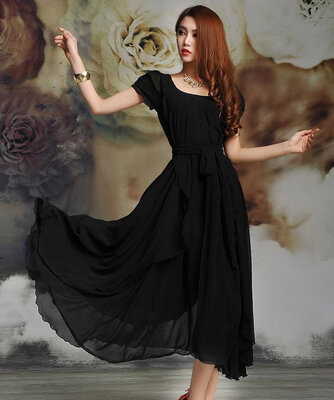 Womens Maxi chiffon Vintage Style Short Sleeve Long Ball Party Irregular Evening Dress
Womens Maxi chiffon Vintage Style Short Sleeve Long Ball Party Irregular Evening Dress