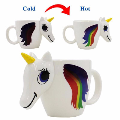 300ml Cartoon Unicorn Discoloration Mug Colorful 3D Color Changing-color Temperature Unicorn Ceramic Coffee Cup Multi Colour Mugs
300ml Cartoon Unicorn Discoloration Mug Colorful 3D Color Changing-color Temperature Unicorn Ceramic Coffee Cup Multi Colour Mugs