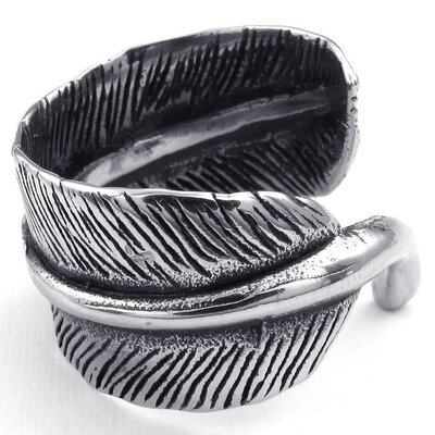 Hpolw Mens Womens Stainless Steel beautiful design wedding Ring Black&Silver Vintage fashion Feather lover rings
Hpolw Mens Womens Stainless Steel beautiful design wedding Ring Black&Silver Vintage fashion Feather lover rings