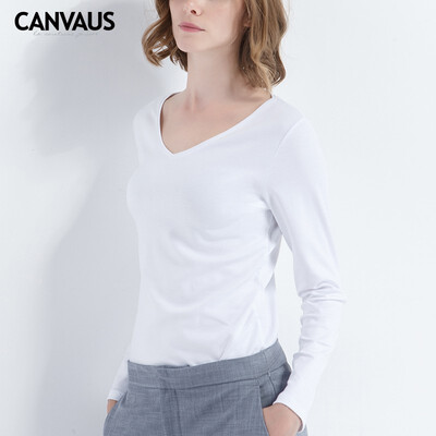 Canvaus New Spring Autumn Women Clothing Cotton Slim Casual V-neck Long Sleeve T Shirt Undershirt Tops
Canvaus New Spring Autumn Women Clothing Cotton Slim Casual V-neck Long Sleeve T Shirt Undershirt Tops