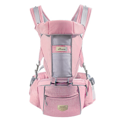 Sanmei infant baby strap waist stool baby child shoulder multi-function waist stool child holding stool light green