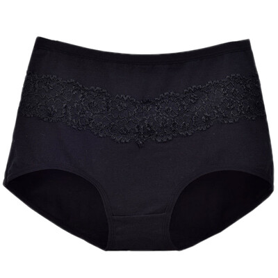 No trace lace panties pure cotton large plate middle waist abdomen lady briefs breathable elegant hips
No trace lace panties pure cotton large plate middle waist abdomen lady briefs breathable elegant hips