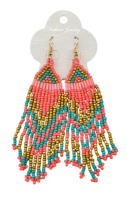 Idealway New Fashion Bohemian Mix 5 Colors Handmade Resin Seed Beads Hook Drop Earrings Women Long Earrings
Idealway New Fashion Bohemian Mix 5 Colors Handmade Resin Seed Beads Hook Drop Earrings Women Long Earrings