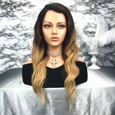 T-top Hair Long 3T Blonde Ombre With Dark Roots Swiss Lace Virgin Human Hair Glueless Lace Front Wig With Pre-Plucked Natural Hair
T-top Hair Long 3T Blonde Ombre With Dark Roots Swiss Lace Virgin Human Hair Glueless Lace Front Wig With Pre-Plucked Natural Hair