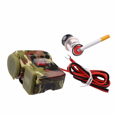Waterproof USB Charging Socket Motorcycle Handlebar Clamp Power Adapter USB Charging System with Cigarette Butt
Waterproof USB Charging Socket Motorcycle Handlebar Clamp Power Adapter USB Charging System with Cigarette Butt