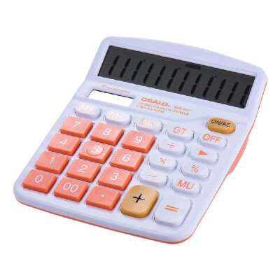 Handheld Colorful Standard Function Desktop Electronic Calculator Solar&Battery Dual Powered 12 Digits Orange
Handheld Colorful Standard Function Desktop Electronic Calculator Solar&Battery Dual Powered 12 Digits Orange