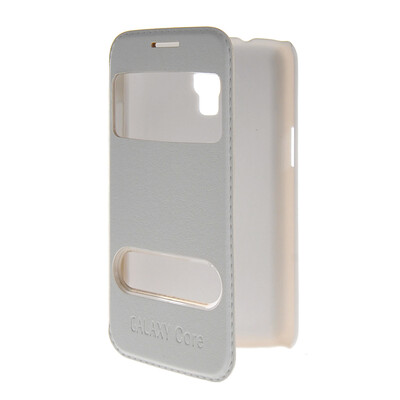 MOONCASE View Window Leather Side Flip Pouch Stand Shell Back Case Cover for Samsung Galaxy Core 4G G3518 White
MOONCASE View Window Leather Side Flip Pouch Stand Shell Back Case Cover for Samsung Galaxy Core 4G G3518 White