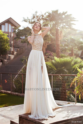 New Beaded Long Evening Dress Chiffon Side Slit Sexy Backless Formal Party Evening Gown
New Beaded Long Evening Dress Chiffon Side Slit Sexy Backless Formal Party Evening Gown