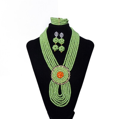 Green Dubai Crystal Beads Jewelry Set African Wedding Necklace Earring Bracelet Set Nigerian Bridal Jewelry Set free shipping
Green Dubai Crystal Beads Jewelry Set African Wedding Necklace Earring Bracelet Set Nigerian Bridal Jewelry Set free shipping
