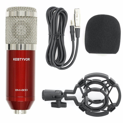 Wired Professional BM 800 bm800 Condenser Sound Recording Microphone with Shock Mount for Radio Braodcasting
Wired Professional BM 800 bm800 Condenser Sound Recording Microphone with Shock Mount for Radio Braodcasting