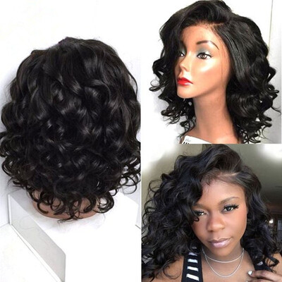 T-top Hair Big Curl Short Bob Haircut Virgin Remy Human Hair Glueless Lace Front Wig With Baby Hair And Natural Hairline For Women
T-top Hair Big Curl Short Bob Haircut Virgin Remy Human Hair Glueless Lace Front Wig With Baby Hair And Natural Hairline For Women