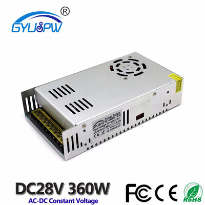 360W 28V 13A Small Volume Single Output Switching Power Supply Transformers 110V 220V AC DC28V SMPS For Led Light Machinery
360W 28V 13A Small Volume Single Output Switching Power Supply Transformers 110V 220V AC DC28V SMPS For Led Light Machinery