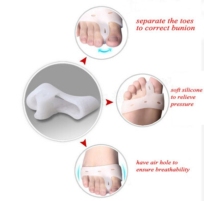 Silicone Gel Foot Pedicure Toe Separator Thumb Valgus Protector Bunion Adjuster Hallux Valgus Guard Velvet Soft Feet Care
Silicone Gel Foot Pedicure Toe Separator Thumb Valgus Protector Bunion Adjuster Hallux Valgus Guard Velvet Soft Feet Care