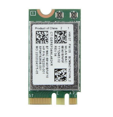 Wireless Adapter Card for 150Mbps Wlan Broadcom BCM943142Y Wireless-N M2 NGFF WiFi Bluetooth 40 80211bgn 150M
Wireless Adapter Card for 150Mbps Wlan Broadcom BCM943142Y Wireless-N M2 NGFF WiFi Bluetooth 40 80211bgn 150M