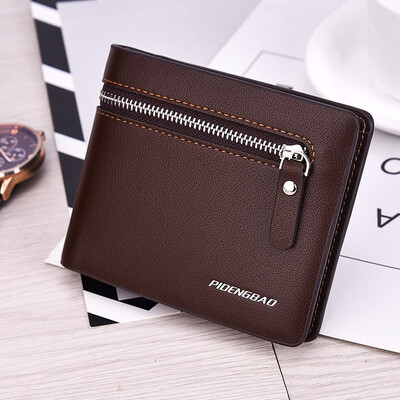 Mens money short wallet pocket money business multi-function horizontal wallet man three folding wallet student 
Mens money short wallet pocket money business multi-function horizontal wallet man three folding wallet student