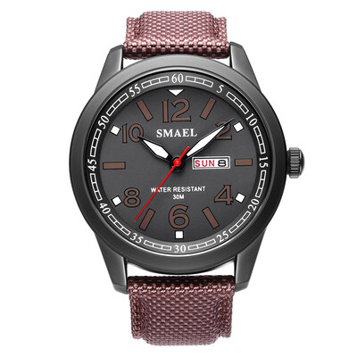 SMAEL New Watch Waterproof Calendar Leather Multi Function Male Watch Outdoor Sports Quartz Watch
SMAEL New Watch Waterproof Calendar Leather Multi Function Male Watch Outdoor Sports Quartz Watch