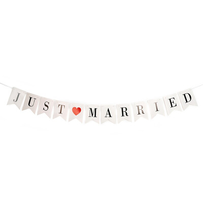 Just Married Banner Wedding Decor Bunting Photo Booth Props Signs Garland Bridal Shower Car Decorations
Just Married Banner Wedding Decor Bunting Photo Booth Props Signs Garland Bridal Shower Car Decorations